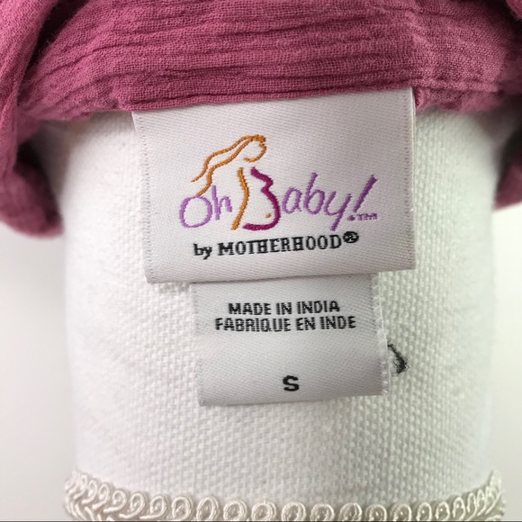 Oh Baby Maternity Top Embroidery Detail Size Small - Picture 5 of 5